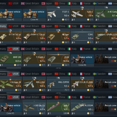 خرید اکانت وارتاندر War Thunder با ۳۵ یونیت پرمیوم و ۳ کپن و ۱۰ تالیسمان کد #17