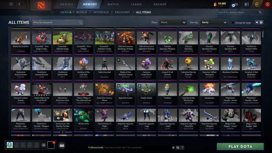 خرید اکانت استیم دارای 25 بازی + وارتاندر و آیتم های مختلف DOTA2 کد #16