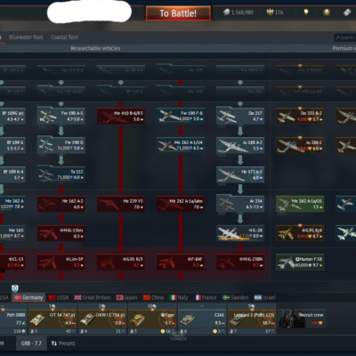 خرید اکانت وارتاندر War Thunder با ۳۵ یونیت پرمیوم و ۳ کپن و ۱۰ تالیسمان کد #17