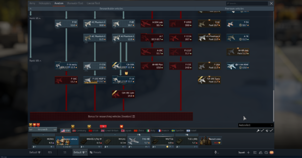 (فروخته شد) اکانت وارتاندر، هوایی آمریکا تا آخر F14 - F15 - F16 - F18 کد #21