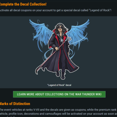 موارد قابل دریافت ایونت کریسمس دریافت هواپیما، تانک و کشتی تاپ مخصوص وارتاندر