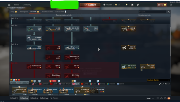 (فروخته شد) اکانت وارتاندر Type 90 (B) - premium F-4EJ ADTW MiG-15bis ISh کد #26