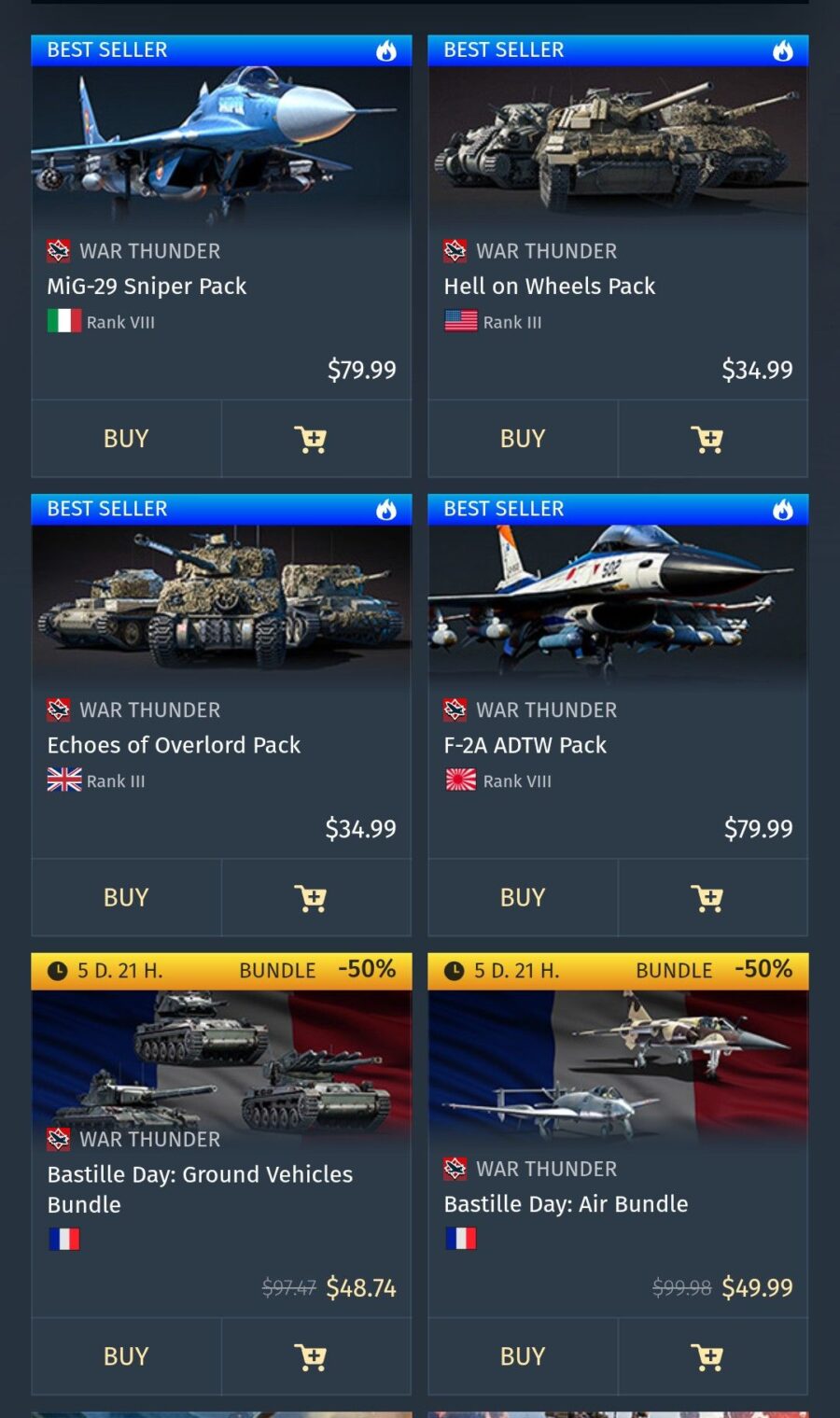 خرید پک های دلخواه، تخفیف خورده یا ناموجود در سایت