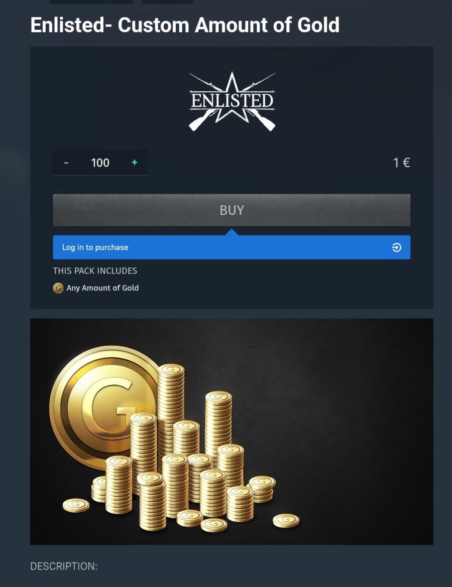 خرید گلد انلیستد به مقدار دلخواه