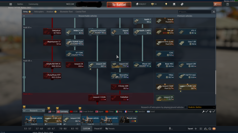 (فروخته شد) اکانت وارتاندر دارای پرشین تامکت , زمینی آمریکا و آلمان 10.7 , هوایی آمریکا 9 به همراه اک استیم با 80 دلار گیم #32