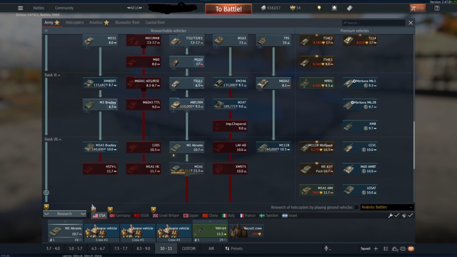 (فروخته شد) اکانت وارتاندر دارای پرشین تامکت , زمینی آمریکا و آلمان 10.7 , هوایی آمریکا 9 به همراه اک استیم با 80 دلار گیم #32