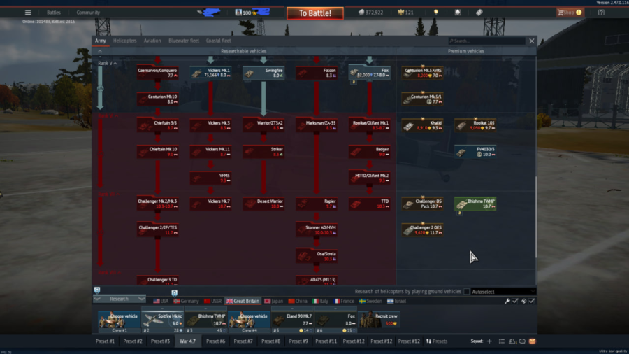 خرید اکانت وارتاندر دارای پرشین تامکت ، فکشن اسراییل زمینی و هوایی فول ، 4 فکشن دیگر تا رنک 5 و 6 کد #30