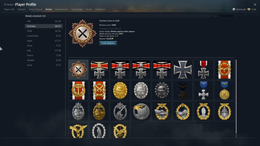 خرید اکانت قدیمی وترن وارتاندر با بیش از 1400 یونیت مختلف و بیش از 80 پریمیوم کد #27