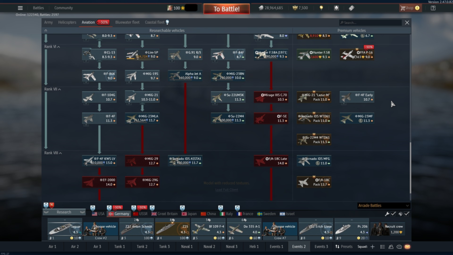 خرید اکانت قدیمی وترن وارتاندر با بیش از 1400 یونیت مختلف و بیش از 80 پریمیوم کد #27