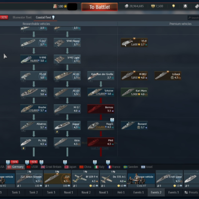 خرید اکانت قدیمی وترن وارتاندر با بیش از 1400 یونیت مختلف و بیش از 80 پریمیوم کد #27