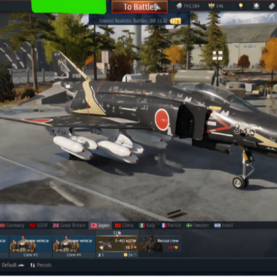 (فروخته شد) اکانت وارتاندر Type 90 (B) – premium F-4EJ ADTW MiG-15bis ISh کد #39