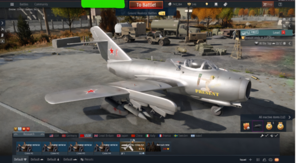 (فروخته شد) اکانت وارتاندر Type 90 (B) – premium F-4EJ ADTW MiG-15bis ISh کد #39