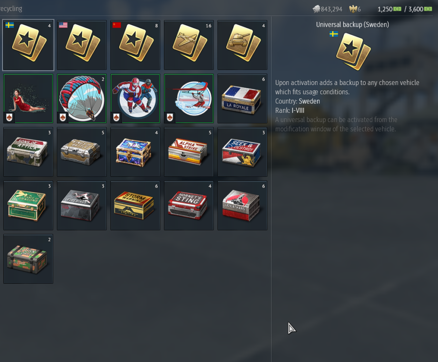 (فروخته شد) اکانت وارتاندر کد #44