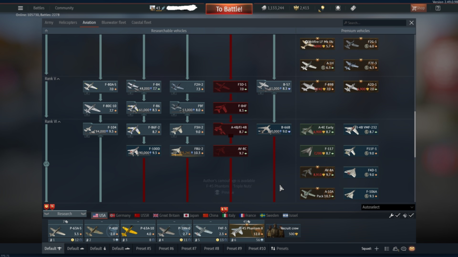 خرید اکانت وارتاندر f4s با amx 30 super + رنک بالای زمین و هوای آمریکا کد #41