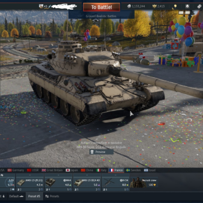 خرید اکانت وارتاندر f4s با amx 30 super + رنک بالای زمین و هوای آمریکا کد #41