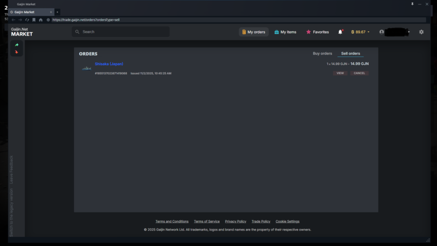 خرید اکانت وارتاندر قدیمی فول کد #42