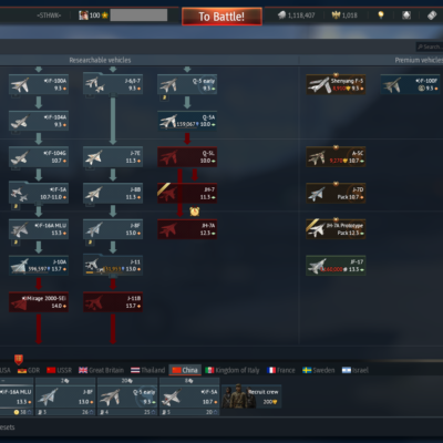 خرید اکانت وارتاندر هوایی ۳ فکشن فول(آلمان-چین-بریتانیا)+۱فکشن دریایی کد #47