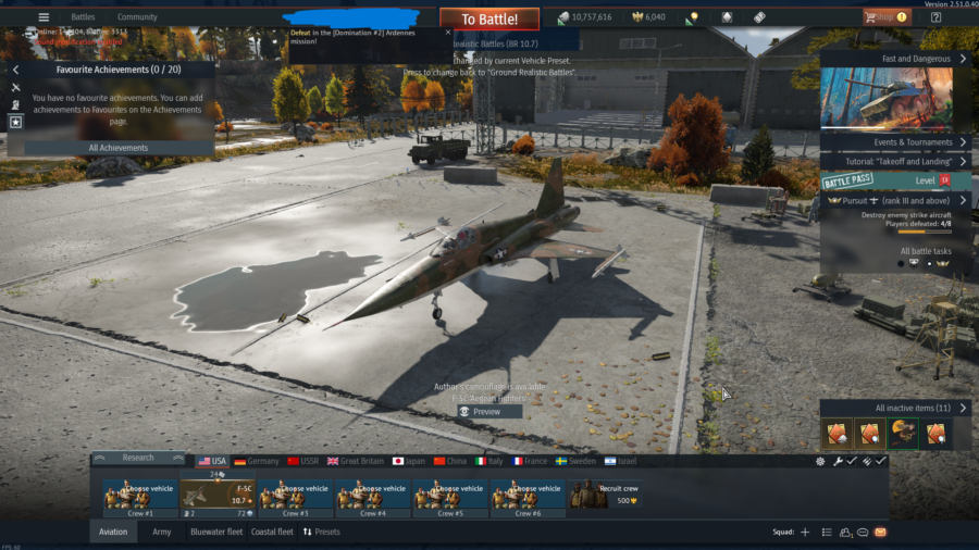 خرید اکانت وارتاندر دارای f5-c امریکا و میگ 21 lazur و turm 3 و.... کد #45