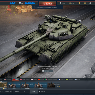 خرید اکانت وارتاندر استارتر با دو یونیت پرمیوم تی 80یودی و ای10 تاندربولت کد #55 (پین شده)