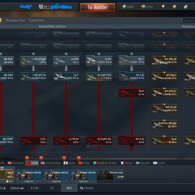 خرید اکانت وارتاندر استارتر با دو یونیت پرمیوم تی 80یودی و ای10 تاندربولت کد #55 (پین شده)