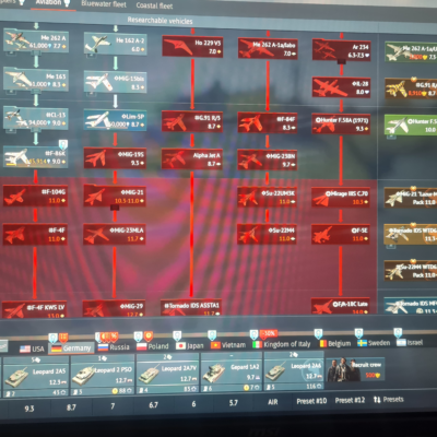 خرید اکانت وارتاندر دارای ۴ فکشن روسیه آلمان ژاپن چین کد #54