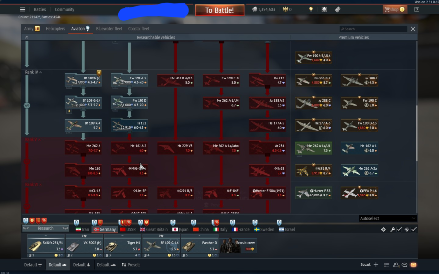 خرید اکانت وارتاندر پرشین تامکت دار و دوتا کشور هوایی تاپ کد #51