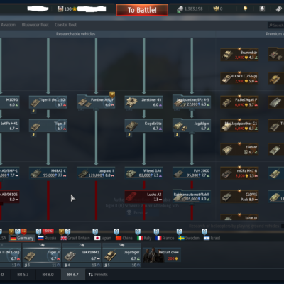 خرید اکانت وارتاندر زمینی 4 فکشن فول(امریکا انگلیس روسیه ژاپن) المان تا MAUS کد #49 (پین شده)