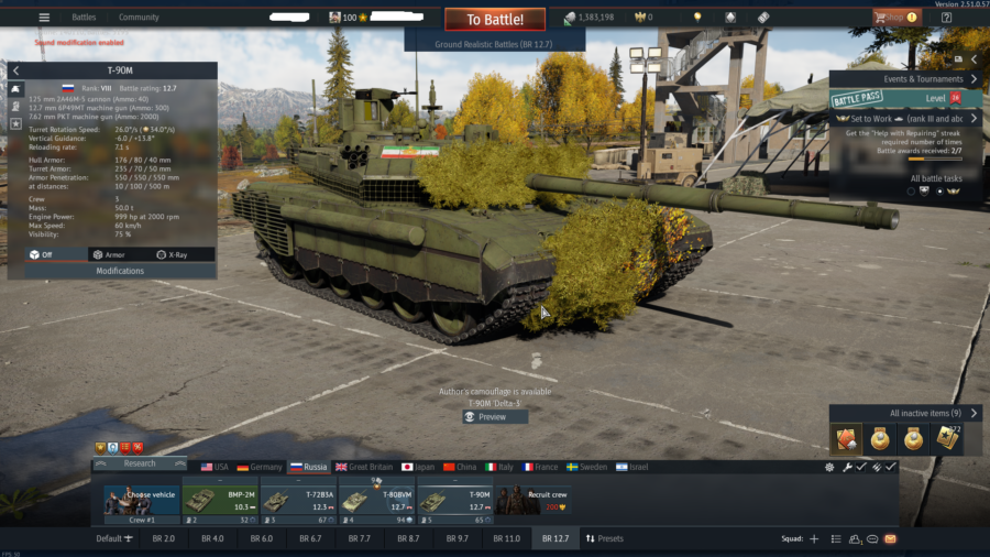 خرید اکانت وارتاندر زمینی 4 فکشن فول(امریکا انگلیس روسیه ژاپن) المان تا MAUS کد #49 (پین شده)