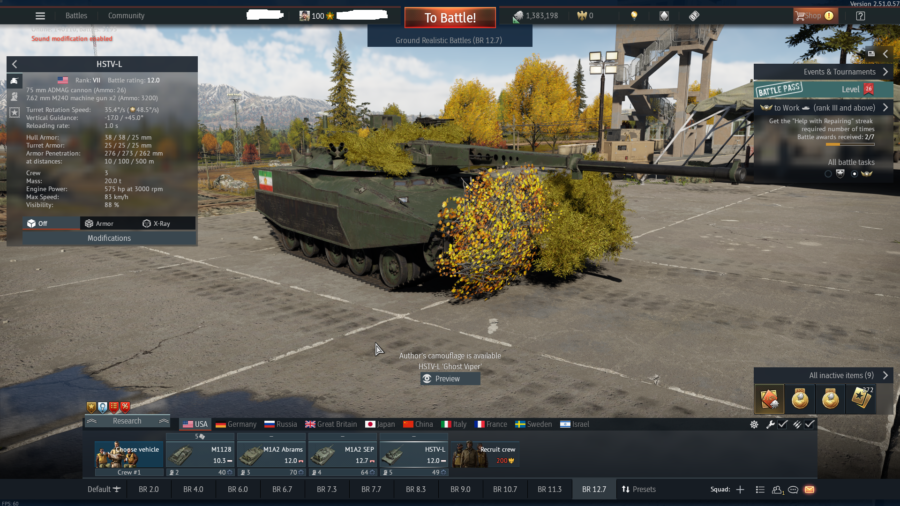 خرید اکانت وارتاندر زمینی 4 فکشن فول(امریکا انگلیس روسیه ژاپن) المان تا MAUS کد #49 (پین شده)