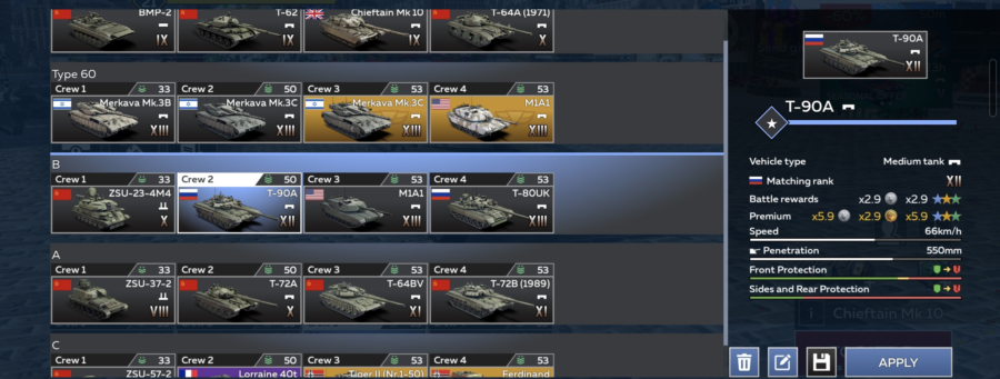 خرید اکانت وارتاندر موبایل (تانک محور) کد #2