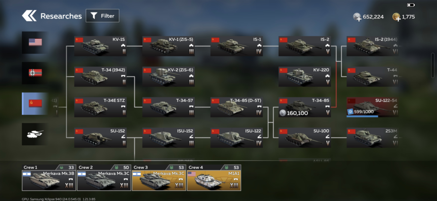 خرید اکانت وارتاندر موبایل (تانک محور) کد #2