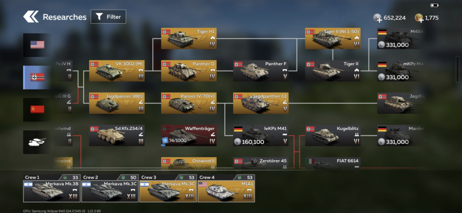 خرید اکانت وارتاندر موبایل (تانک محور) کد #2