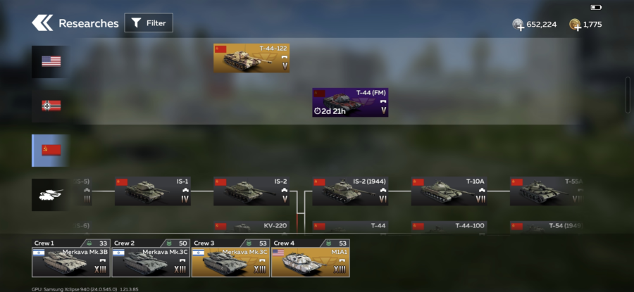 خرید اکانت وارتاندر موبایل (تانک محور) کد #2