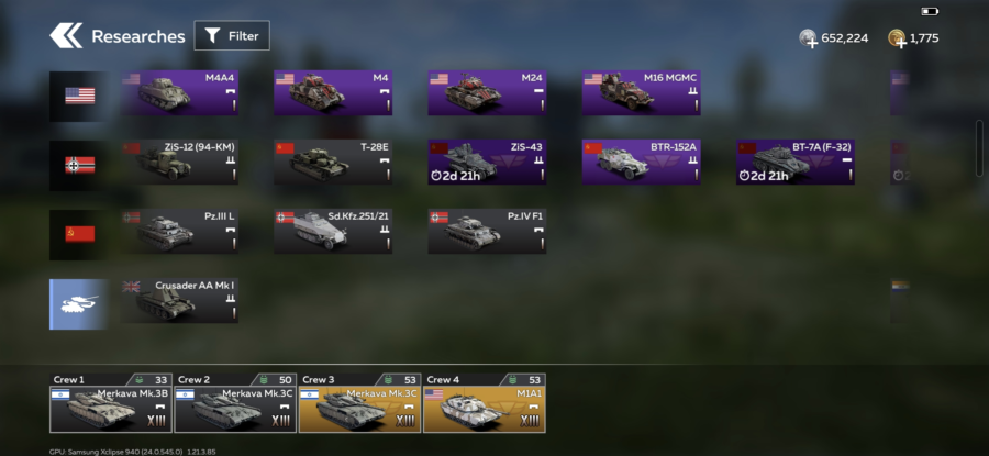 خرید اکانت وارتاندر موبایل (تانک محور) کد #2